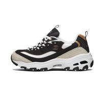 SKECHERS 斯凱奇 D'LITES 1.0 女子休閑運(yùn)動鞋 66666228/BKGD 黑色/金色 38