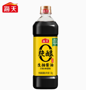 百億補(bǔ)貼！海天零添加醬油0添加純釀生抽1.2kg  