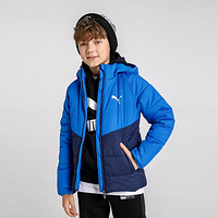 PUMA 彪馬 男童連帽棉服   藍色