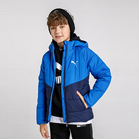 PUMA 彪馬 男童連帽棉服   藍(lán)色