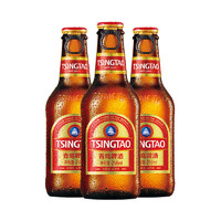 TSINGTAO 青島啤酒 小棕金11度拉環(huán)方便易攜帶 258mL 12瓶 整箱裝