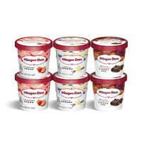 H?agen·Dazs 哈根達斯 冰淇淋 六杯組合裝 經(jīng)典草莓巧克力味 81g*6