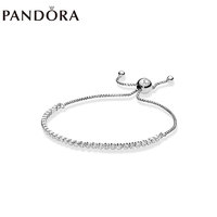 PANDORA 潘多拉 [新年禮物]925銀閃耀手鏈繩女925銀個(gè)性氣質(zhì)簡(jiǎn)約時(shí)尚生日禮物