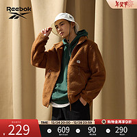 Reebok 銳步 男女同款JACKET仿羊羔絨夾克FCR105U 22FCR105UGBR A/M