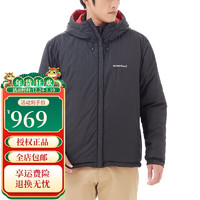 mont·bell 男士秋冬保暖棉服Thermaland Parka戶外連帽兩面穿外套1101566 RB/B磚紅