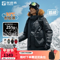 TOREAD 探路者 極寒派克服羽絨服戶外600蓬大毛領外套TADDBM91800