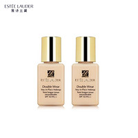 ESTEE LAUDER 雅詩蘭黛 DW持妝粉底液油皮親媽 持久遮瑕控油服帖#1C1 15ml*2瓶裝