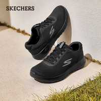 SKECHERS 斯凱奇 秋冬男鞋緩震輕便跑步鞋休閑運(yùn)動(dòng)鞋216281全黑色/BBK40