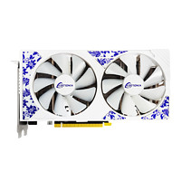 KINOLOGY 卡諾基 RX580 8G/4G 2048SP DDR5 吃雞游戲家用辦公臺(tái)式顯卡 RX580 4G青花雙熱管單HDMI(跑分16W)