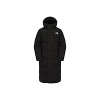 THE NORTH FACE 北面 2024冬款長(zhǎng)款連帽鴨絨混合填充羽絨服 NC1DQ50J