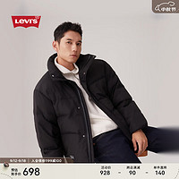 Levi's 李維斯 24秋季男士簡約休閑經(jīng)典無帽御寒羽絨服外套 黑色 XL