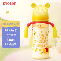 Pigeon 貝親 迪士尼自然實感第3代寬口徑PPSU奶瓶330ml LL號 秋收時分 AA235