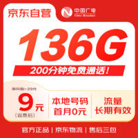 China Broadcast 中國廣電 流量卡低月租全國通用本地5G高速移動(dòng)基站長期手機(jī)卡電話卡信純上網(wǎng)卡大王卡