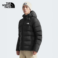 THE NORTH FACE 北面 羽絨服男戶外保暖高蓬鵝絨羽絨外套8DMA 黑色/JK3 M