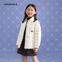 CONVERSE 匡威 童裝兒童輕保暖羽絨服男女童加厚外套 羽白色 140/68