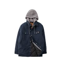 Dickies 帝客 男士假兩件連帽寬松大碼工裝夾克潮牌棉服外套冬