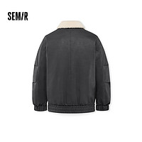 Semir 森馬 羽絨服男拼接外套毛領(lǐng) 灰色調(diào)（灰鴨絨）00422 175/92A/L