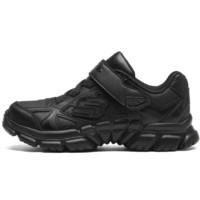 SKECHERS 斯凱奇 Tough Trax 兒童休閑運動鞋 998095L/BBK 全黑色 35碼