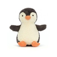 jELLYCAT 邦尼兔 小短腿系列 PNM3PN 花生小企鵝毛絨玩具 黑色 23cm