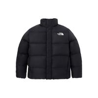 THE NORTH FACE 北面 純色字母立領拉鏈面包長袖棉服 男女同款黑色