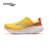 saucony 索康尼 GUIDE向?qū)?7減震支撐跑鞋男冬季24年輕便運動鞋男鞋子 黃桔116 40