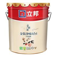 立邦 京雅居 金裝凈味5合1乳膠漆 18L 白漆款