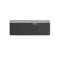 logitech 羅技 K580 101鍵 2.4G藍牙 優(yōu)聯(lián) 雙模無線薄膜鍵盤 黑色 無光