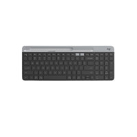 logitech 羅技 K580 101鍵 2.4G藍(lán)牙 優(yōu)聯(lián) 雙模無(wú)線薄膜鍵盤 黑色 無(wú)光