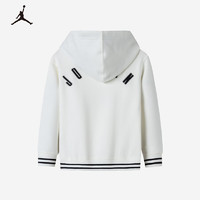 NIKE 耐克 JORDAN AJ童裝男童連帽抓絨衛(wèi)衣冬季新款兒童上衣 棉花糖 140/68(S)