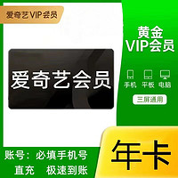 iQIYI 愛(ài)奇藝 VIP黃金會(huì)員年卡12個(gè)月