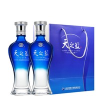 YANGHE 洋河 天之藍42度375mL 2瓶裝綿柔白酒  送夢之藍小酒