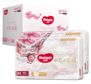 HUGGIES 好奇 皇家御褲小龍褲紙尿褲M92片(6-11kg)