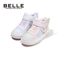 BeLLE 百麗 女童高幫板鞋