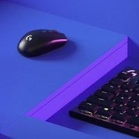 logitech 羅技 G304黑色+桌墊+小鼠標(biāo)+防滑貼