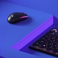 logitech 羅技 G304黑色+桌墊+小鼠標+防滑貼