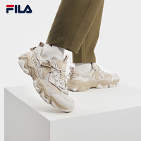 FILA 斐樂 老爹鞋貓爪鞋5代復古運動鞋男鞋2024春休閑鞋 燕麥色/沙棕色-OS 42