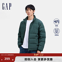 Gap 蓋璞 男士刺繡logo小立領防風羽絨服 678656