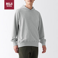 MUJI 無(wú)印良品 男式 緊密織毛圈 套頭衛(wèi)衣 連帽衛(wèi)衣 ABI09A2A 灰色 L