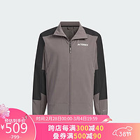 adidas 阿迪達(dá)斯 男子 戶外系列 W.RDY SFTSHL  J 運(yùn)防風(fēng)夾克 IP0734 A/2XL 碳灰