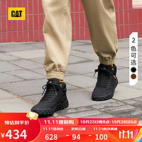 CAT 卡特彼勒 卡特男女同款CODE戶外百搭低幫撞色休閑鞋 黑色 41