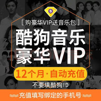 酷狗音樂(lè) 豪華VIP會(huì)員年卡 12個(gè)月