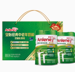 88VIP！Anlene 安怡 高鈣低脂中老年奶粉 800g*2罐 禮盒裝