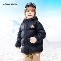 CONVERSE 匡威 冬季連帽羽絨服 206g充絨 黑色