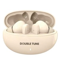 DOUBLE TUNE 鵝卵石系列 真無線藍(lán)牙耳機(jī) 24h續(xù)航 藍(lán)牙5.3 適用蘋果華為小米手機(jī)米色