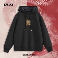 GLM 森馬品牌連帽紅色衛(wèi)衣加絨加厚男蛇年