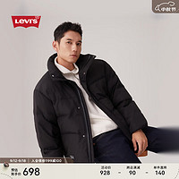 Levi's 李維斯 24秋季男士簡(jiǎn)約休閑經(jīng)典無帽御寒羽絨服外套 黑色 XL