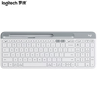 logitech 羅技 K580 101鍵 2.4G藍(lán)牙 優(yōu)聯(lián) 雙模無線薄膜鍵盤 白色 無光