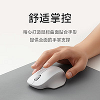 Xiaomi 小米 無線鼠標舒適版 無線2.4G輕音辦公小巧便攜mac筆記本臺式機 非對稱造型 素白灰