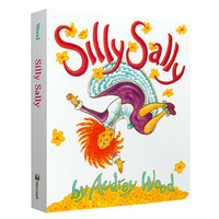 《倒著走的女孩》 Silly Sally Board Book  英文進(jìn)口原版