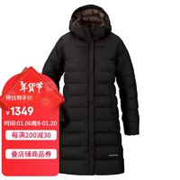 mont·bell 羽絨服女款秋冬保暖800蓬鵝絨連帽可拆中長款大衣外套 1101550 DKSP深褐色